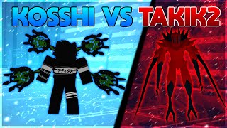 Ro Ghoul Takik2 vs Kosshik1  Kosshi vs Takizawa  Roblox Ro Ghoul  Ro Ghoul Takik2 [upl. by Pish]