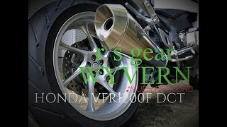 HONDA VFR1200F DCT WYVERN Muffler Sound [upl. by Ennayehc110]