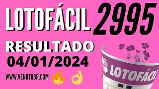 🍀 Resultado Lotofácil 2995 [upl. by Kcarb779]