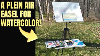 Beautiful Wooden Paint Box Lightwish watercolor pleinair easel review [upl. by Irneh134]