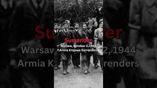 Warsaw October 2 1944 Armia Krajowa Surrenders [upl. by Hterrag]