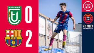 Resumen PrimeraFederación  UE Cornellà 02 FC Barcelona Atlètic  Jornada 14 Grupo 1 [upl. by Kitty]