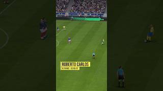 Roberto Carlos Free Kick vs France in eafc24 🚀 robertocarlos brazil freekick [upl. by Lhamaj]