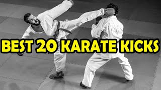 kumite Top 20 Best Karate Kicks [upl. by Ainotal]