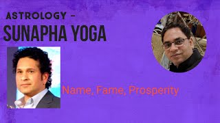 SunphaYoga AstroKnowledge sachintendulkar Astrology  SunaphaSunfa Yoga [upl. by Ahseeyt]