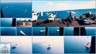 USS Bataan and USS Carter Hall alongside Turkish Frigates TCG Gaziantep and TCG Gemlik [upl. by Mccollum863]