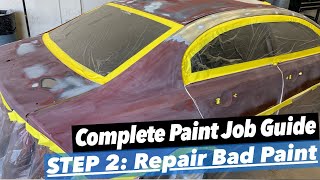 How To Paint a Car Guide Episode 2 Preparing Faded Paint for Repair [upl. by Aysa339]