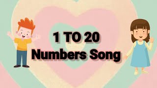 Number song for kids  Number song 1  20 [upl. by Bank]