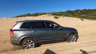 Volvo XC90 sand and beach driving off road on Samurai Beach Australia [upl. by Eixel]