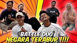 BATTLE DUO NAMA NEGARA VERSI TERABUR  BOSS TAPAU TALENT BARU [upl. by Graubert]