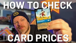 How much are your Lorcana cards WORTH How to check the cost of Disney Lorcana TCG cards [upl. by Viglione675]