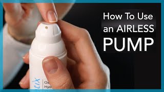 How to Use the Airless Pump on Oxygenetix Bottles [upl. by Johnson837]