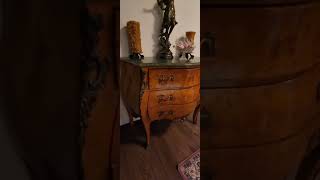 Curved Louis XV style chest of drawers  restored DIY [upl. by Anoyk868]