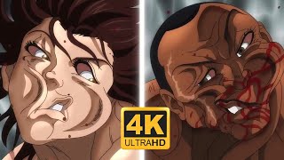 Eng Dub 4K  Baki Hanma vs Biscuit Oliva Full Fight Scene  Eng Dub 4K [upl. by Groos337]