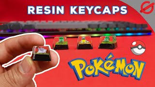 DIY Pokémon Keycaps  Epoxy resin [upl. by Aubrette263]