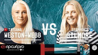 Tatiana WestonWebb vs Stephanie Gilmore  FINAL  Rip Curl Womens Pro Bells Beach 2018 [upl. by Oloap945]