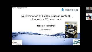 Keynote 2 Gesine Lorenz Determination of biogenic carbon content of industrial CO2 emissions [upl. by Eilime]