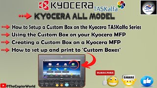 How to Setup and Print to a Custom Box on the Kyocera  Using the Custom Box on your Kyocera MFP [upl. by Aynosal]