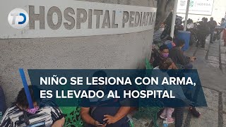 Menor lesionado con arma de fuego en secundaria se encuentra en el Pediátrico de Coyoacán [upl. by Lemraj524]