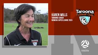 Taroona WSL Coach Karen Wills discusses changes within the side for the 2024 season [upl. by Ailbert]