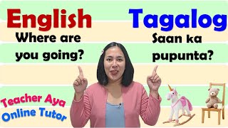 Learn Common EnglishTagalog Sentences  Teacher Aya Online Tutor  Lesson for Kids [upl. by Eisele]