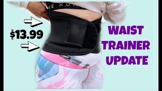 WAIST TRAINER UPDATE PART 1 BEST SELLER ON AMAZON IT WORKS [upl. by Ytissac]