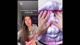 il compagno di classe sordo👂🏼tiktok di Fior di Loto ASMR [upl. by Rhiamon]