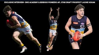 EXCLUSIVE INTERVIEW Lachie Hogan GWS ACADEMY amp Bendigo Pioneers AFL star draft prospect afl [upl. by Cappello]