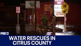 Hurricane Helene Water rescues in Citrus County [upl. by Atteiram945]