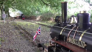 STEAM TRAINS ON ONE OF ENGLANDS PREMIER MINIATURE RAILWAYS [upl. by Evander350]