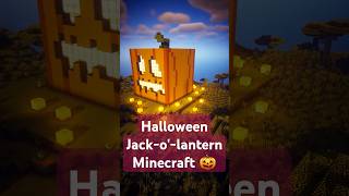 Jackolantern Minecraft house build for Halloween 🎃 [upl. by Tertias]