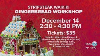 Stripsteak Waikiki Gingerbread Workshop [upl. by Ahseetal]