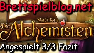 Die Alchemisten angespielt von Brettspielblognet 33 Fazit  Matus Kotry  CGE  Heidelberger [upl. by Saint]