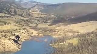 BC Chilcotin river Battered by massive landslide  flash flood is imminent [upl. by Nrek]