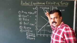 Effects of Tariff  Partial Equilibrium Analysis [upl. by Akimas215]