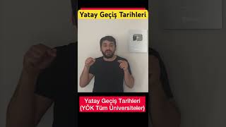 YATAY GEÇİŞ TARİHLERİ 2024 MYP İLE YATAY GEÇİŞ amp ORTALAMA İLE YATAY GEÇİŞ yataygeçiş myp agno [upl. by Melar]