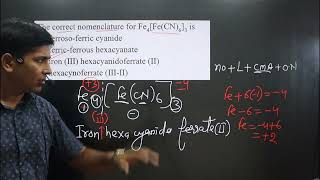 The correct nomenclature for Fe4FeCN63 is  Coordination Master Series  Nomenclature [upl. by Yblek]