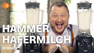 Hafermilch hausgemacht Sebastian macht Oatly oder Alpro ganz einfach nach [upl. by Anirok]