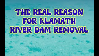 The real reason for Klamath River Dam Removal [upl. by Hgierb]