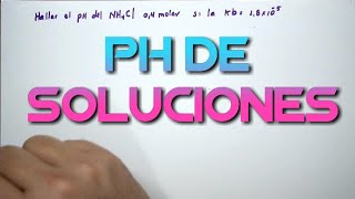 pH de soluciones [upl. by Oinafipe]