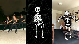 spooky scary skeletons dance Tik Tok 2019 [upl. by Nnyla]