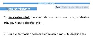 Relaciones transtextuales Genette [upl. by Nyved]