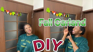 How to Sew a Garland Fall Garland Ideas Fall Sewing Projects [upl. by Annil]