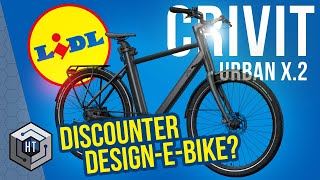 LIDL Crivit X2 TEST Urbanes Discounter EBike überrascht REVIEW [upl. by Akeemaj]