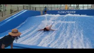 Flowrider SurfingShowboat Indoor Waterpark Island Atlantic City shorts surfing atlanticcity [upl. by Anitan]