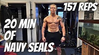 This Will Never Gets Easier  20 Minutes Of Navy Seal Burpees  157 Reps [upl. by Dviad]