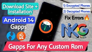 How To Install Gapps On Any Custom Rom Download Gapps For Android 14 Custom Rom [upl. by Ahsain]