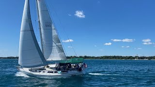 Catalina 34  Sailing Lake Michigan with Friends [upl. by Richardo]