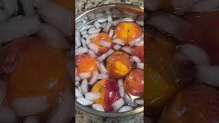 How to Blanch Peaches for Easy Peeling blanching peaches canning [upl. by Iruahs]