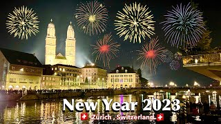 31st Night Celebration In Zurich City Switzerland  New year 2023 [upl. by Bust]